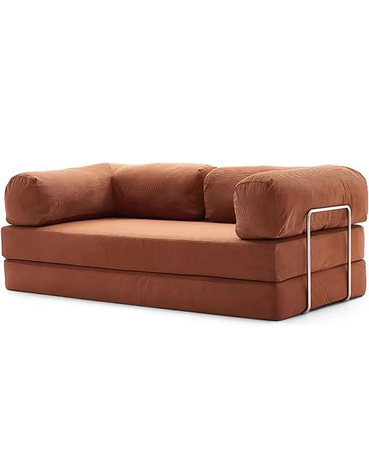Sleeper Sofa Couch with Pullout Bed, 2 in 1 Conver